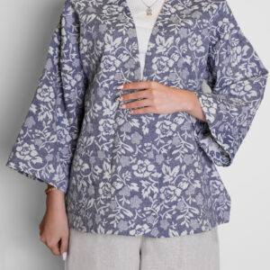 مانتو طرح گل زنانه ناری مد مدل D2474