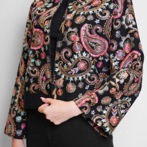 کت سوزندوزی زنانه ناری مد مدل طاووس D2472