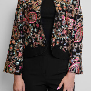 کت سوزندوزی زنانه ناری مد مدل طاووس D2472