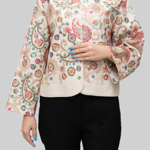 کت سوزندوزی زنانه ناری مد مدل طاووس D2472